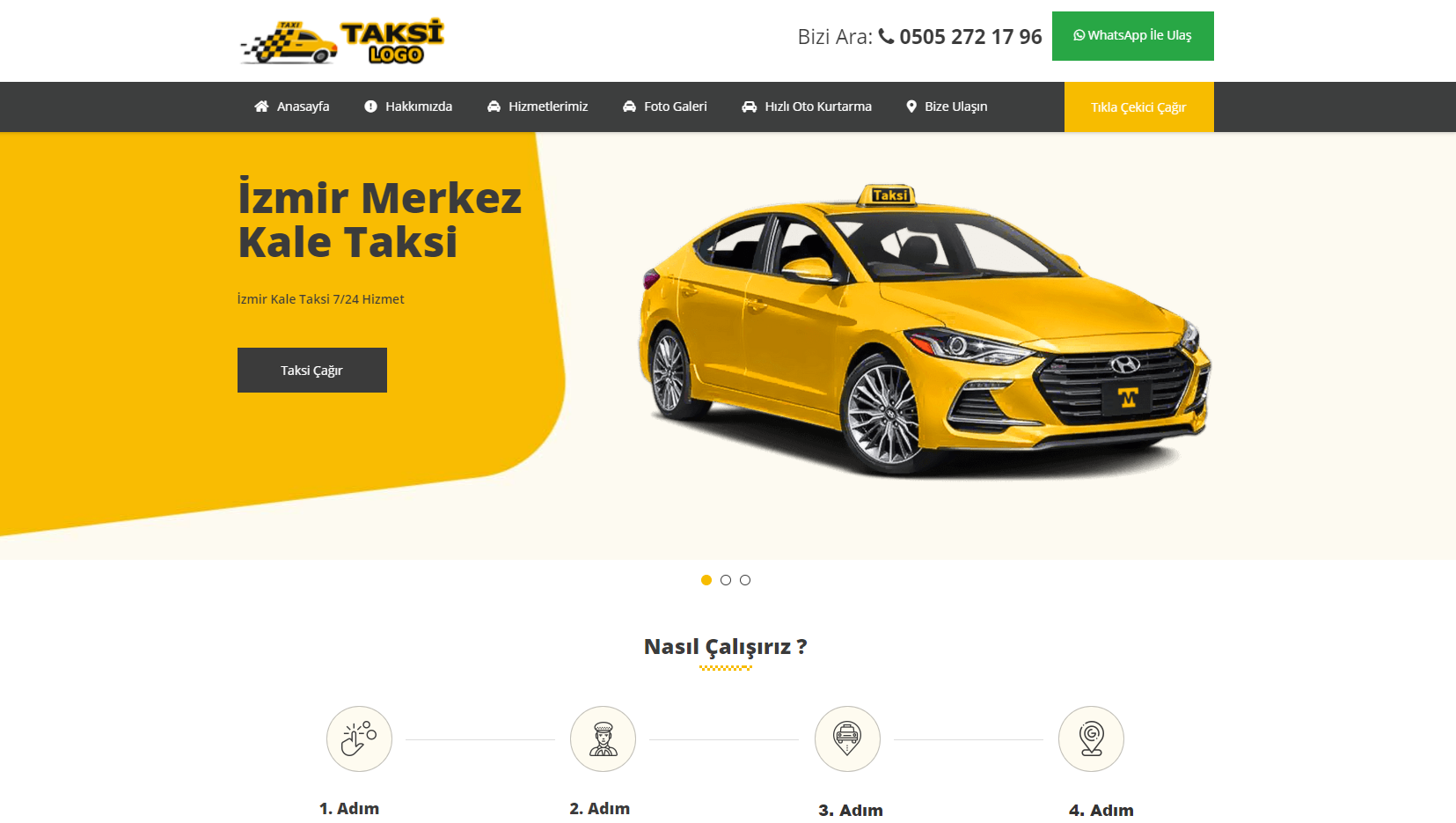 Taksici Hazır Web Sitesi